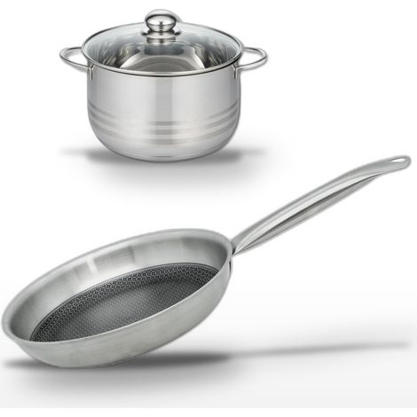 Lot Poêle 24cm et Faitout 24cm Elo Relief Solution (1/5)