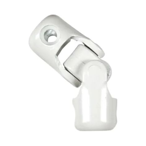 Giunto a ginocchio, ginocchiera per tapparelle 10 mm, asta 10 mm, acciaio bianco