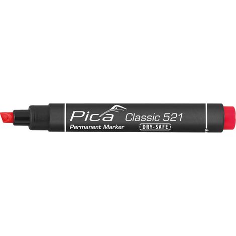Pica Permanent Marker 2-6mm mit Keilspitze Rot