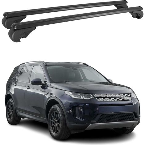 OMAC Aluminium Dachträger Querträger für Land Rover Discovery Sport L550 2015-2026 – TÜV / DIN 75302:2019 – Abschließbar – Max. 75 kg – 2 Stangen Schwarz (1/5)