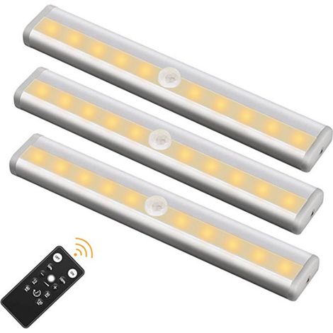 Magnetischer LED-Lichtstreifen mit 10 LEDs, Fernbedienung, Timerfunktion und einstellbarer Helligkeit geeignet für Wartungsarbeiten, zum Lesen, zur Schmuckbewertung usw. (1/5)