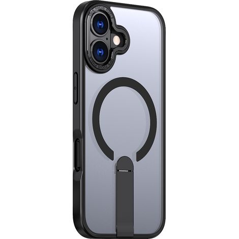 Coque hybride Armor X MagSafe pour iPhone 17 avec support - Noire