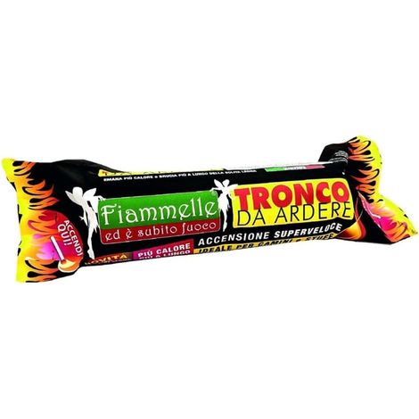 TRADE SHOP - Tronco Da Ardere 800gr Tronchetto Accendifuoco Accensione Superveloce Camini Stufe 096493 -