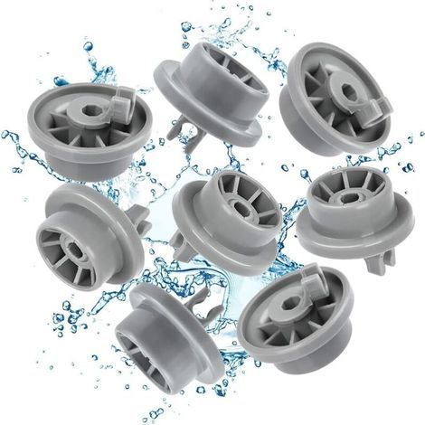 Lave-Vaisselle Lot de 8 Roulettes pour Panier Inférieur Roulette Panier Lave Vaisselle Roulettes de Lave-Vaisselle pour Panier Inférieur avec La Majorité de Lave-Vaisselles (1/5)