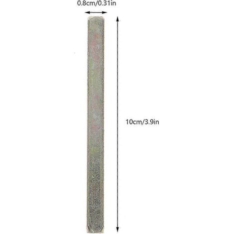 2025 2pcs Poignée de porte ancienne de remplacement Barre de broche de porte 100mm Broche carrée antique (1/4)