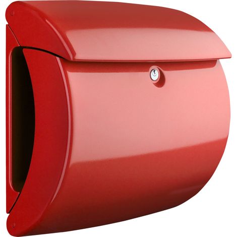 Burg Wächter Briefkasten Piano 886 rot mit Klavierlack-Optik (1/5)