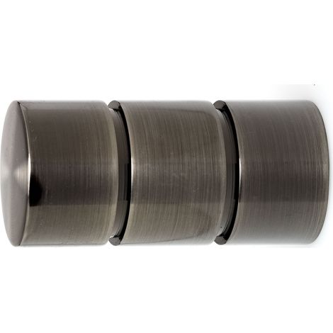 1 Embout Cylindre - Argent Vieilli - Diamètre 28 (1/2)