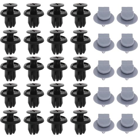 20 x Bumper Clips + 10 x Wheel Arch Trim Clips Compatible with MINI Cooper Cabriolet Clubman Clubvan Countryman Coupe Paceman Roadster R50 R52 R53 (1/5)
