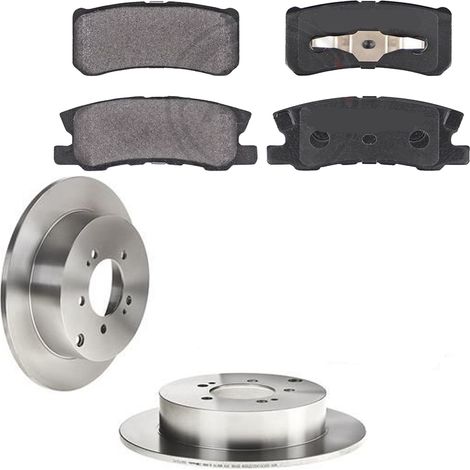 KIT FRENI POSTERIORI compatibile con CITROEN C4 AIRCROSS - DISCHI + PASTIGLIE OEM: FDB1992, FDB4739 / 17776 , 18312 /SOSTITUZIONE DIRETTA/BASSA POLVERE/SILENZIOSO (1/5)