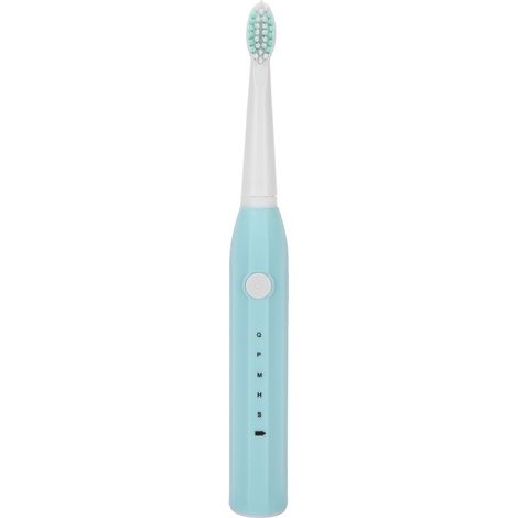 Brosse à dents électrique USB rechargeable adulte étanche ultrasonique automatique bleue (1/5)