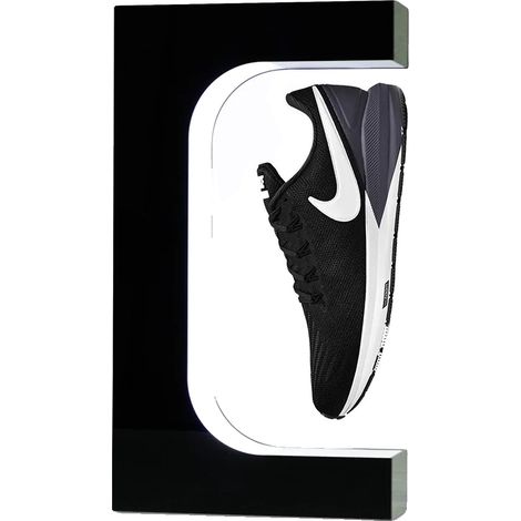 Vitrine de chaussures lévitantes, rotation à 360 degrés, lumière LED intégrée (1/2)