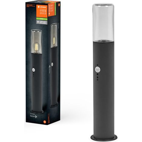 Lampe d’ext. applique murale, gris foncé, 49 cm, acier inoxydable, inst. facile (1/2)
