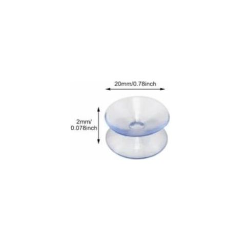 Ventouses Double Face Compatibles avec Top en Verre 10 Ventouses Sans Crochet pour Miroir en Verre Antidérapant Multifonctionnel Double Face (20mm) (1/4)