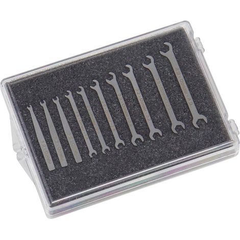 Donau Elektronik 980-SET Micro-Maulschlüssel-Set 10-tlg. 1-4 mm Micro-Maulschlüssel 10teilig Schlüss