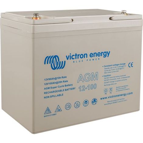 Batterie 12V 100Ah AGM Super Cycle Batt. (M6) (1/2)