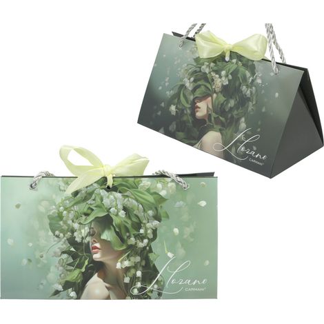 Set mit 6 dekorativen Taschen - L. Lozano, Lady's Floral Symphony (carmani) (1/4)