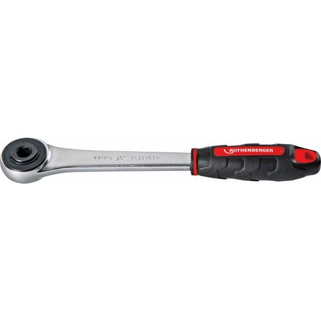 ROTHENBERGER Clé à cliquet, 1/2", R/L, 4 pans, sans insert - 27180