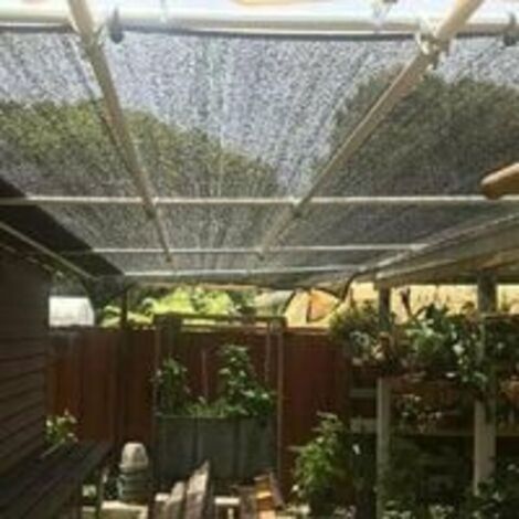 Voile d'ombrage renforcée 3 x 4 mètres – Taux d'ombrage 80 % – Maille respirante et coupe-vent – Idéal pour serres et espaces extérieurs