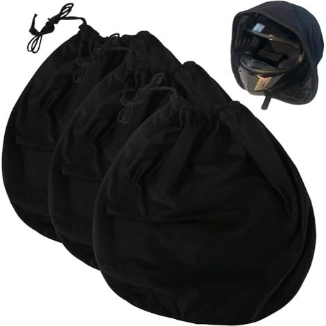 Stück Helmtasche, 46 x 44 cm Motorradhelmtaschen mit Kordelzug, Skihelmüberzug für Motorradhelm Fahrradhelm Skihelm (1/5)
