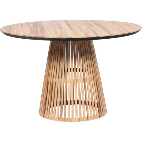 Amadeus - Table à manger ronde 4 à 6 personnes en bois Calopsite (1/3)