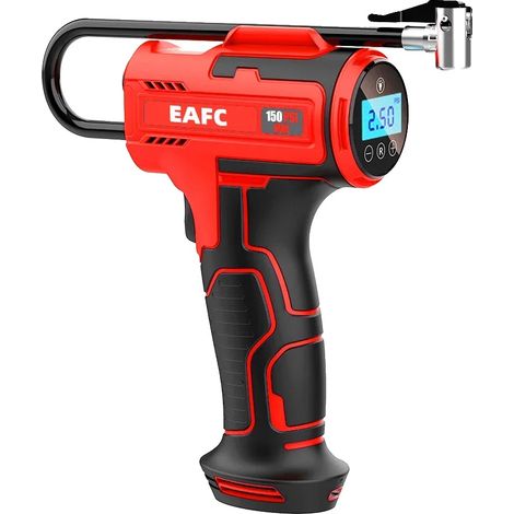 Compresor de aire, presión máxima de 150 PSI, batería recargable, bomba de inflado, alimentado por batería. (1/2)
