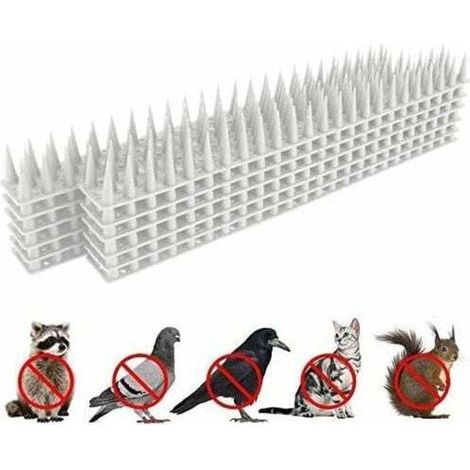 Taubenabwehrspitzen für Balkon, Taubenabwehr, Katzenabwehr, Vogelabwehr, Vogelscheuche, Taubenabwehr, Vogelschutzspitzen für den Garten, 3,6 m (Weiß) (1/5)
