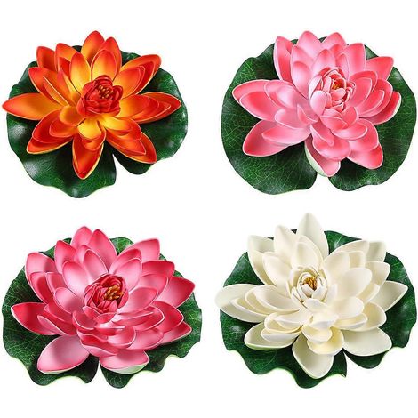 Künstliche Pflanzen, künstliche Seerosen, künstliche Teichblumen, Schwimmpflanzen