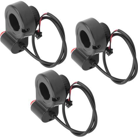 Lot de 3 boutons de klaxon étanches en plastique pour guidon de vélo ou scooter électrique (1/5)