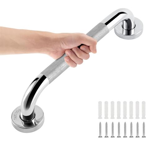 Barre d'appui douche inox 304 antidérapante pour senior (1/5)