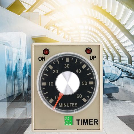 Relais temporisé de démarrage différé 60 minutes 24 VCC AH3-3 (60M) (1/5)