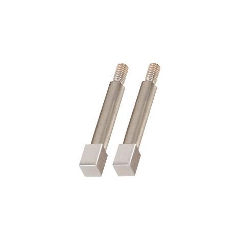 Adaptateur carré, 10 mm, pack de 2, chromée