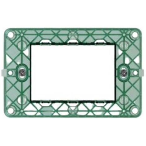 Supporto gem compatibile con vimar plana 14613 - 3 moduli - z6003