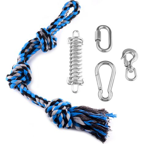 Corde à ressort pour chien, jouet de tir à la corde à suspendre en extérieur pour animaux de compagnie (1/5)