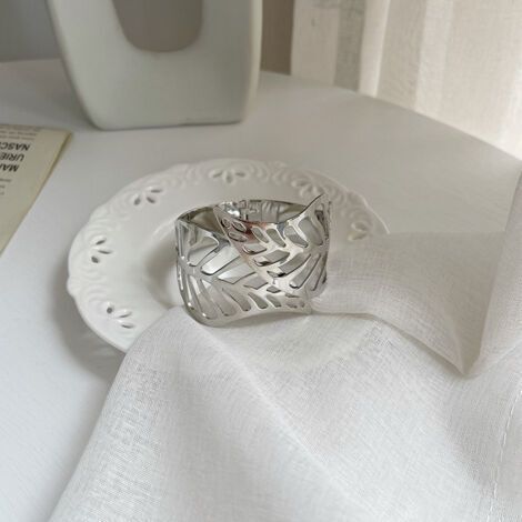 Pince à rideau avec motif feuille d'argent 1 embrass de rideau Pince à rideau en métal Attache pour rideau