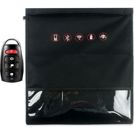 Étui de protection contre les ondes radio pour téléphone portable, pochette de protection anti-radiations, étui cage de Faraday, porte-clés, sac de rangement anti-radiations
