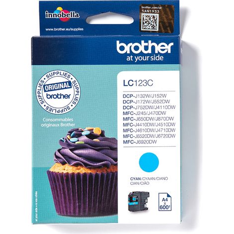 Brother LC123C Druckerpatrone 1 Stück(e) Original Cyan