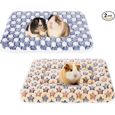 Plush Bed for Small Animals Small Size Winter Warm Fluffy Plush Bed Mat for Guinea Pigs Hamsters Kittens (1/5)