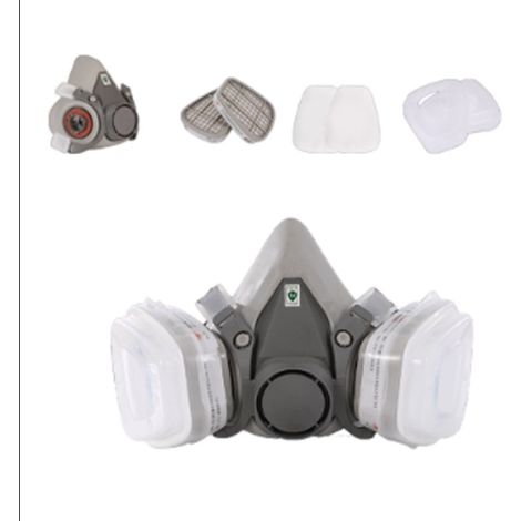 6200 Reusable Respirator Mask, Anti-dust, Anti-gas with Filters for Painting, Work, DIY, Sanding (1/4)