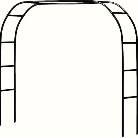 Arche de jardin en métal pour mariage et événements. Treillis pour plantes grimpantes, rosiers, vignes. Montage facile. 2 tailles disponibles. Décoration EVJF/EVG. (1/5)