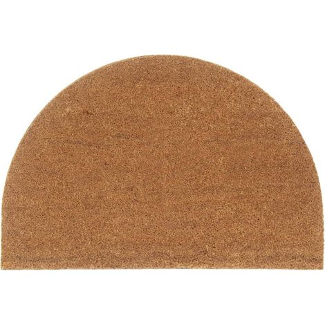 Fußmatte Natur Halbrund 60x90 cm Kokosfaser Getuftet