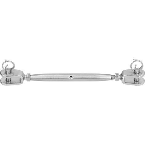 Kit de Rampe en Câble Inox avec Tendeur M6 et Crochet à Œillet pour Garde-Corps