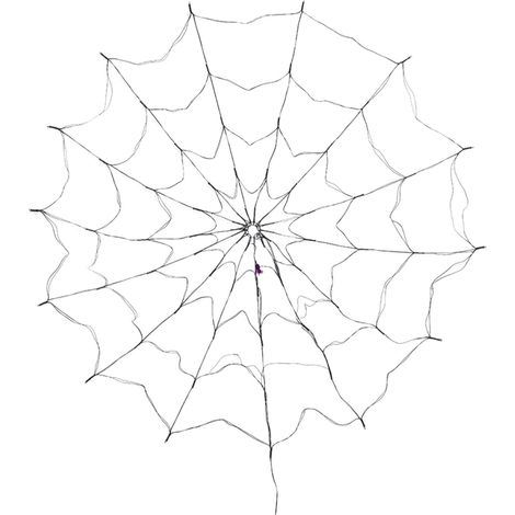 Filet Lumineux Araignée - 120 cm - 70 LED - Alimentation Sur Piles - Étanche - Télécommande - 8 Modes - Pour Décoration Halloween Jardin Maison Hantée