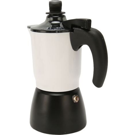 Moka-Kanne, 150 ml, 3 Tassen, Aluminium, Espressokanne für den Herd, ideal für selbstgemachten Kaffee (1/5)
