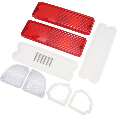Lentilles de feu arrière de recul avec joints 110215, boîtier rouge, kit de remplacement pour camionnette Chevy (1/5)