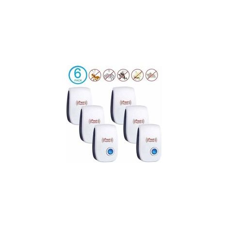 6 Paquets - Ultrason Souris - Repulsif Rat Ultrason - Répulsif Ultrasons Anti Rongeur - Ultrason Souris Et Rats, Rongeurs, Loirs - Anti Souris - Repulsif Moustique