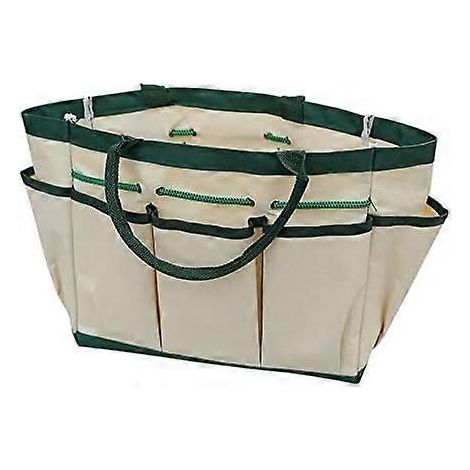 Sac de jardin à 8 compartiments - Dimensions approximatives : 31 x 15,5 x 26 cm - Sac à outils de jardin pour jardinier (1/5)