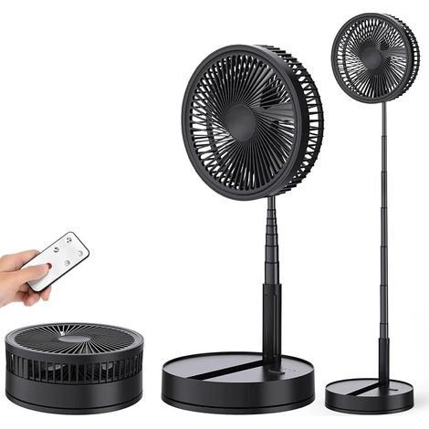 Ventilateur sur Pied Oscillant Silencieux avec Télécommande - 8.6'' Pliable (1/5)