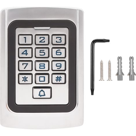 Panneau de contrôle d'accès IP68 étanche métal clavier rétroéclairé mot de passe carte Wiegand26 125kHz pour maison bureau communauté (1/5)