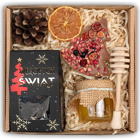 Nikolausgeschenk, Tee, Pralinenschachtel (1/5)
