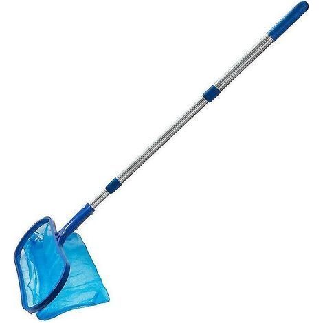 Épuisette de piscine avec poteau télescopique en aluminium – Maille profonde en nylon – Capacité élevée pour débris – Dimensions 3 x 35 cm (1/5)